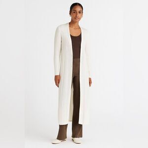 Skull Cashmere Long Cardigan